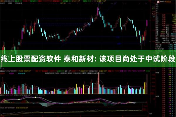 线上股票配资软件 泰和新材: 该项目尚处于中试阶段